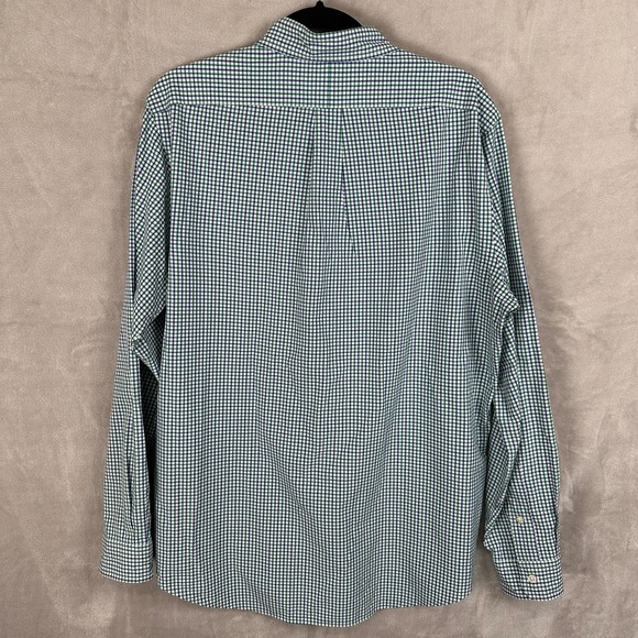 Ralph Lauren Shirt Mens Large Blue Green Plaid Button Down Long Sleeve Casual - Picture 11 of 14